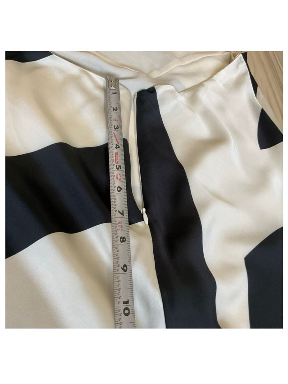 Anthropologie Bardot Citron Black Cream Abstract Halter Midi Dress - Picture 15 of 16